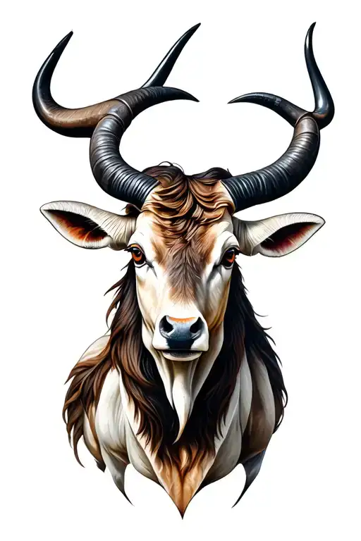 Micro Realism Style Tattoo Taurus Zodiac Sign