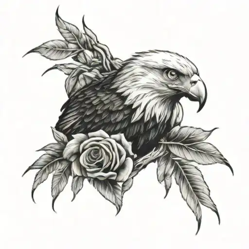 Eagle And Rose