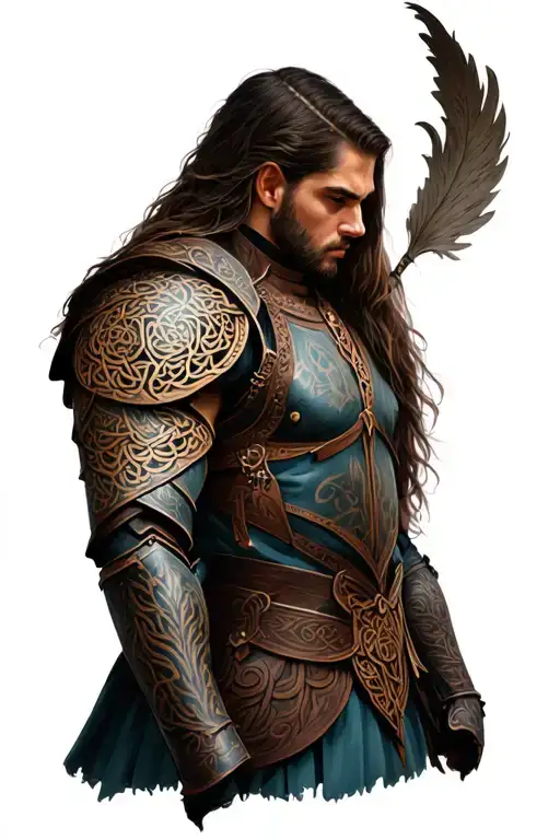 Celtic Leather Armor Shoulder