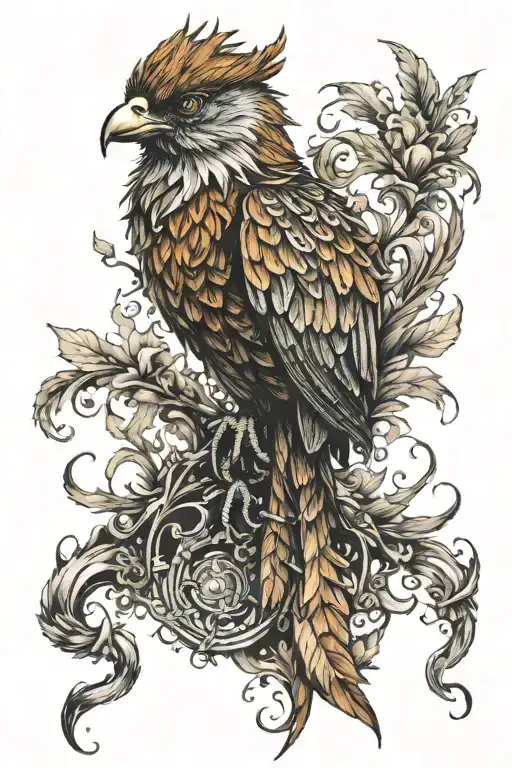 Fawkes Rising From Ashes Symbolizing Rebirth