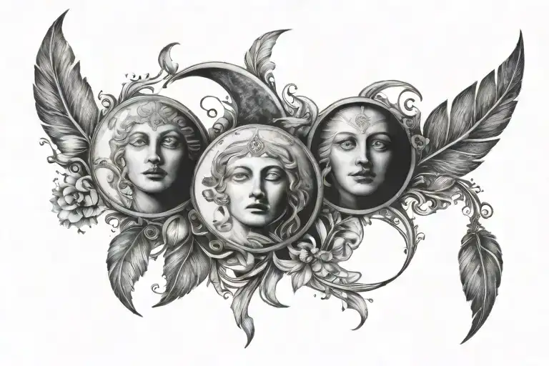 Triple Goddes Moon Phases