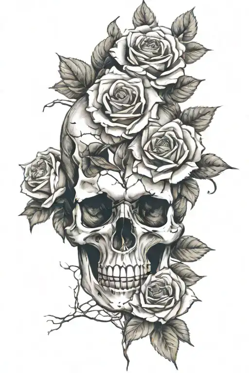 Skull And Roses