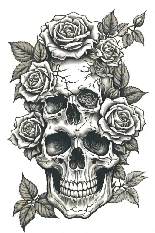 Skull And Roses