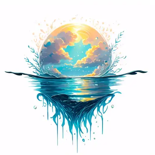 Under Water Nigh Sky