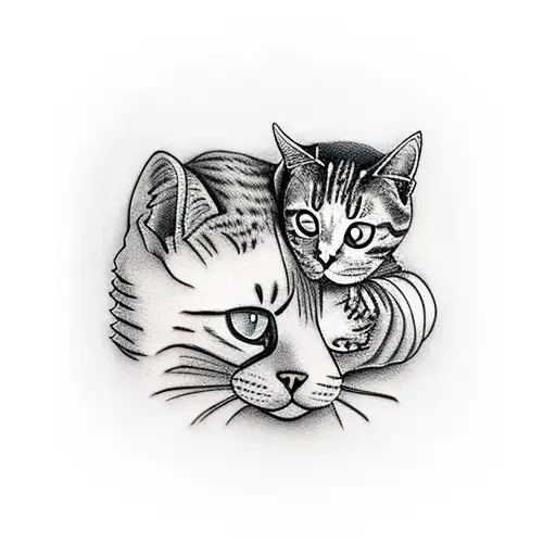 A Girl Hugging My Cat