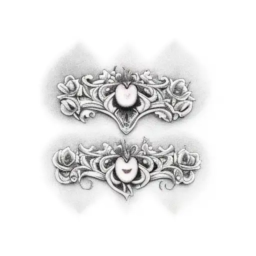 Three Caskets With Gloomy Background