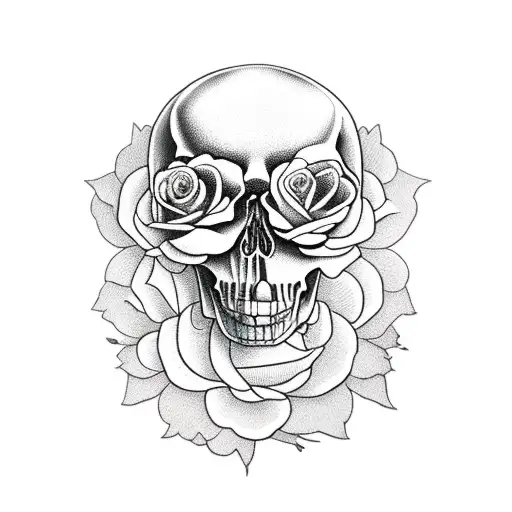 Skull And Roses