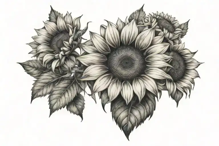 Sunflower And Daisy