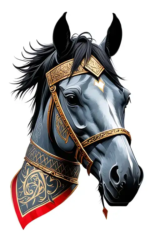 Knight With Horse Head