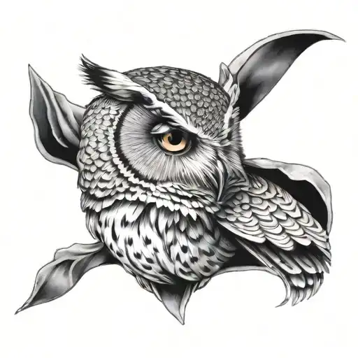 Owl Overcoming Dark Side