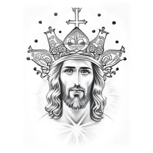 Jesus With A Graffiti Crown