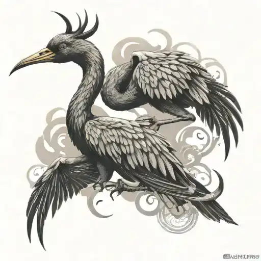 Scorpio Zodiac Graffiti Cranes