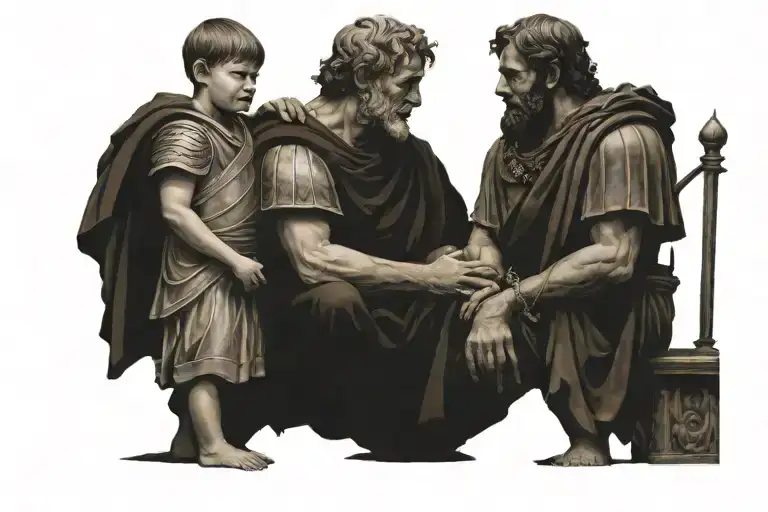 Ancient Rome Father And Son