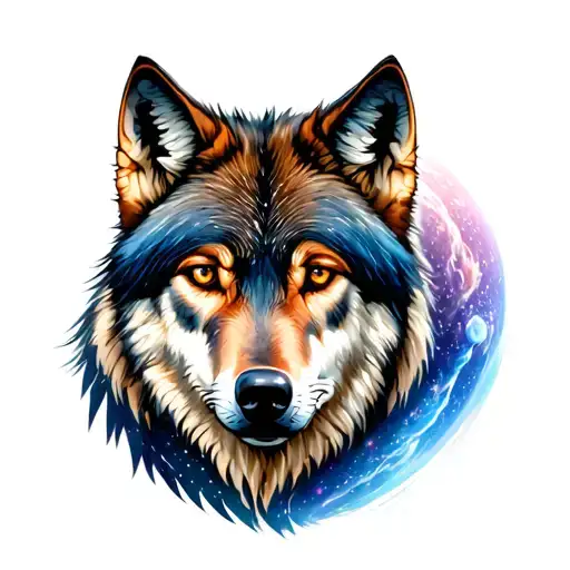 Wolf With Outer Space