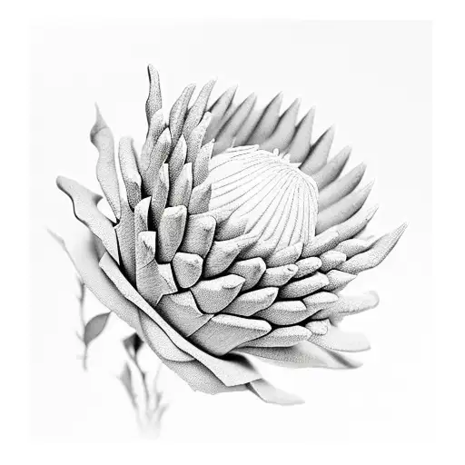 Protea Melding Into A Rose
