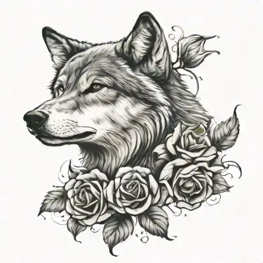 Wolf And Rose