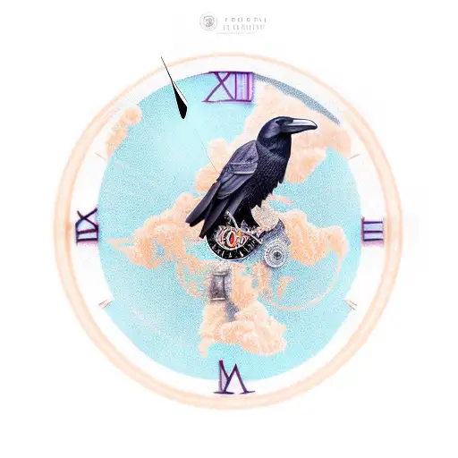 Crow Over A Clock