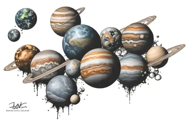 Planets In A Line