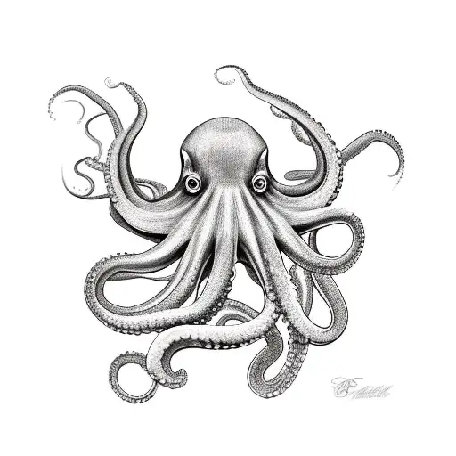 Octopus In The Water