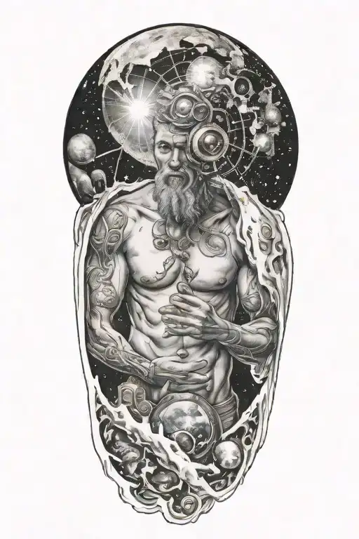 Man Holding The Universe