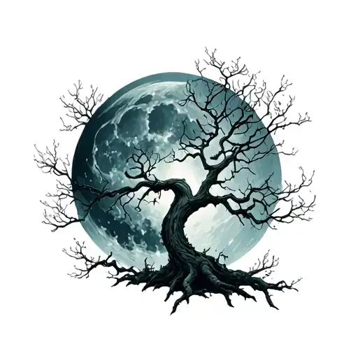 Poison Tree And Moon Surrounded