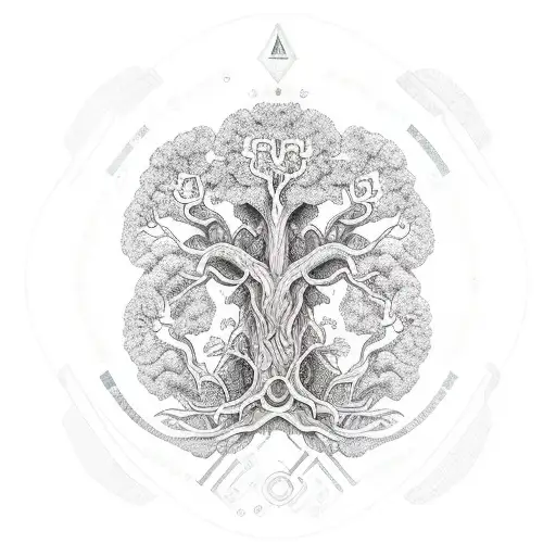 Ygdrasil With Dna As Its Trunk