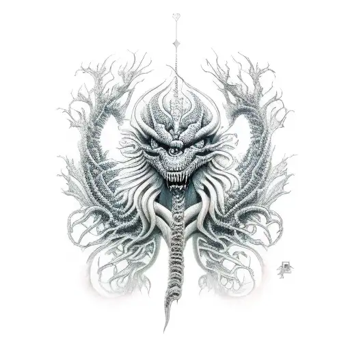 Ygdrasill With Dna Ans Jormungand