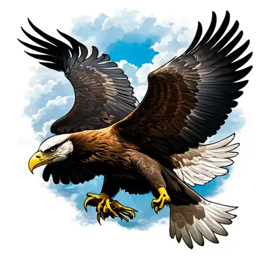 Memorial Tattoo For My Brother Including A Flying Eagle With Design