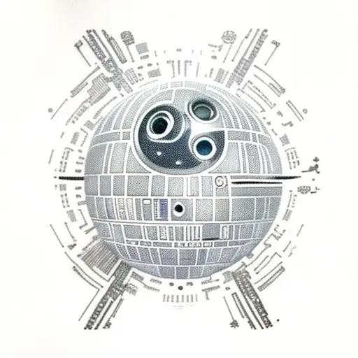 K2so With Death Star Blowing Up And A Space Battle