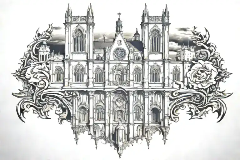 Gothic Catedral Theme Wall