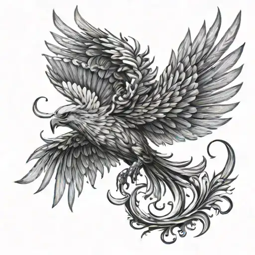 Phoenix With Wings