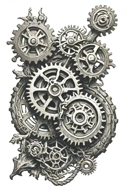 Gears And Tree Rings Rope Knot