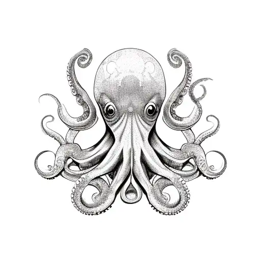 Octopus With Hourglass