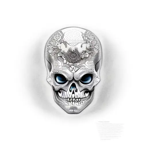 Skeleton Man Looking In The Mirror