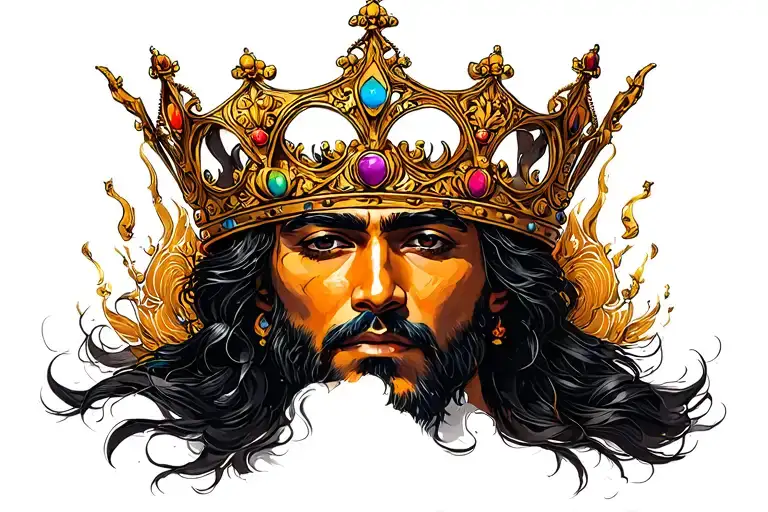 Divashan With A Crown Surrounded