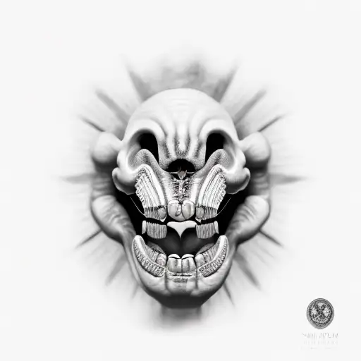 Roman Number Thirteen Inside Mouth