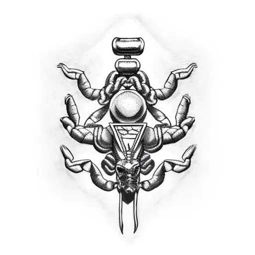 Scorpion And Crucifix