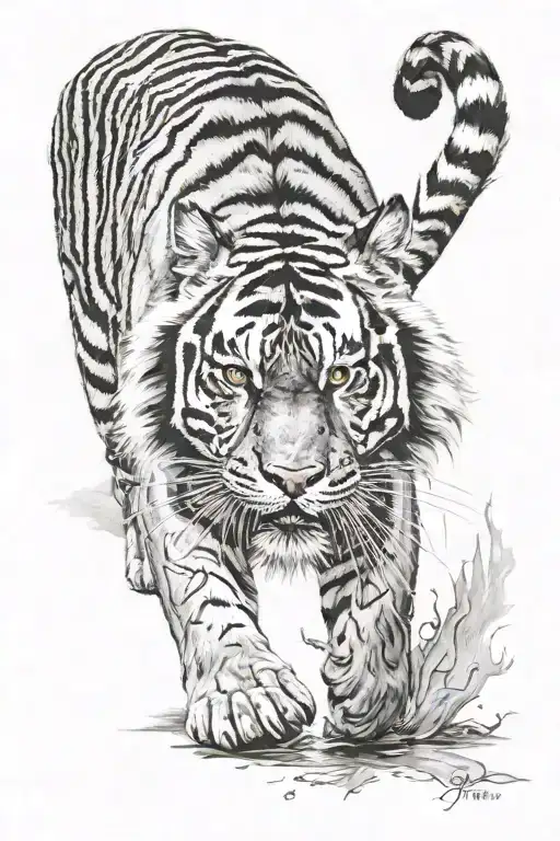 Tiger Walking