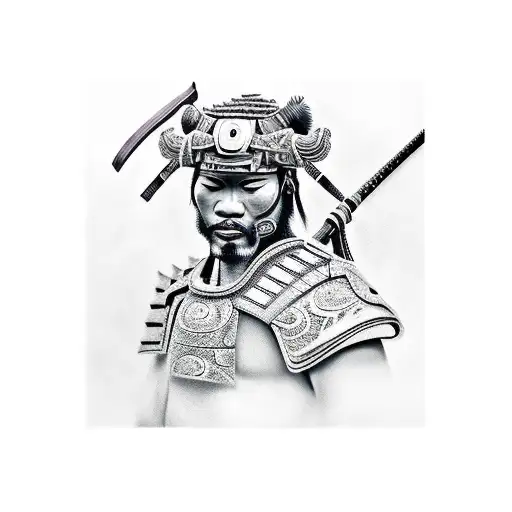 Realistic Samurai Portrait