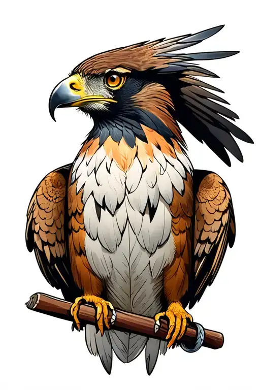 Charro With Hawk Perched