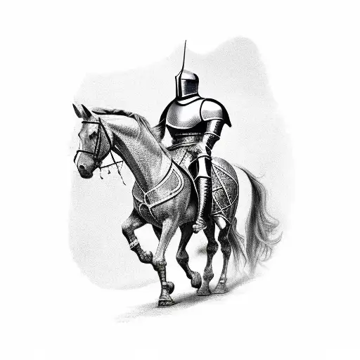 Knight On Horse Medieval