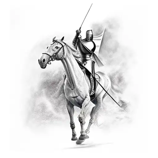 Knight On Horse Vines