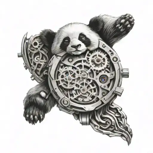Panda Watch Mechanism Intertwined