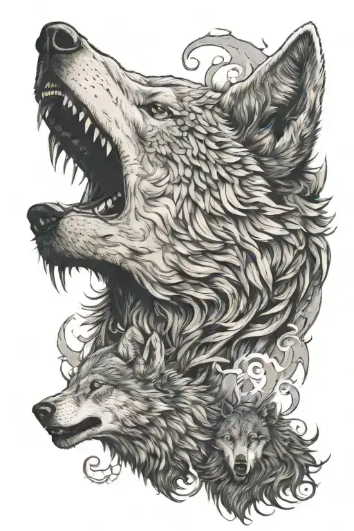 Game Of Thrones Wolf Howling