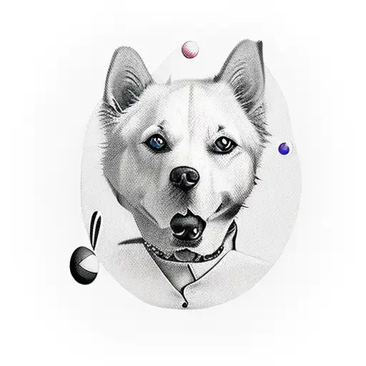 A Person Playing Ping Pong With Their Dog On A Riverbank