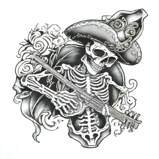 Mariachi Skeleton Wrapped