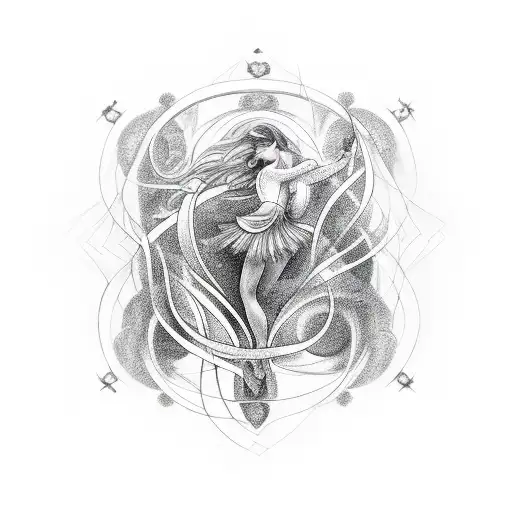 Sensual Zodiac Signs Intertwined With Elegant Dance Poses
