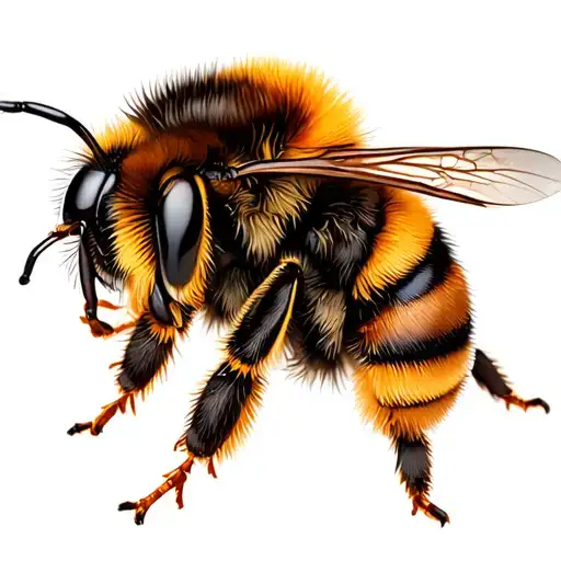 Bumble Bee Collecting Nectar