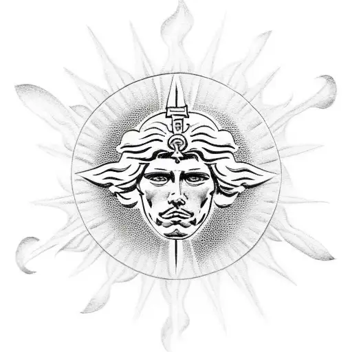 Saint Michael In A Sun