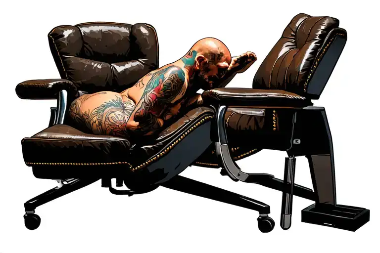 Tattoo Shop Reclined Chair